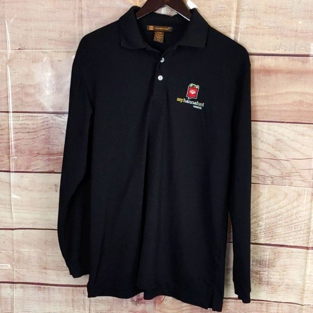 Hannaford Rewards Long sleeve Polo size Medium